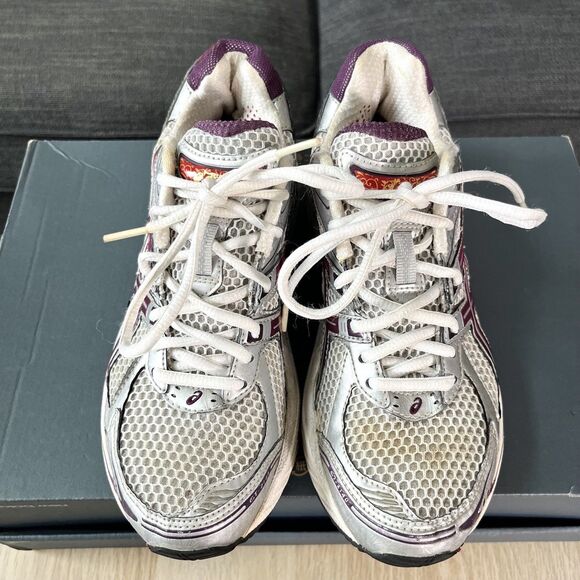Asics GT-2140 Y2K Retro White Purple Silver Running Shoe Sneaker Womens Size 7.5 - Picture 3 of 13